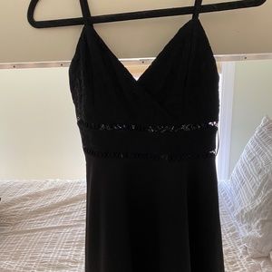 Blue Rain black dress